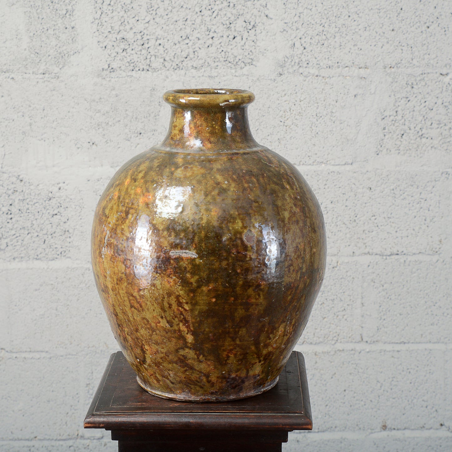 Rustica anfora giara terracotta smaltata Italia inizio XX secolo