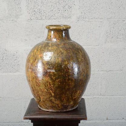Rustica anfora giara terracotta smaltata Italia inizio XX secolo