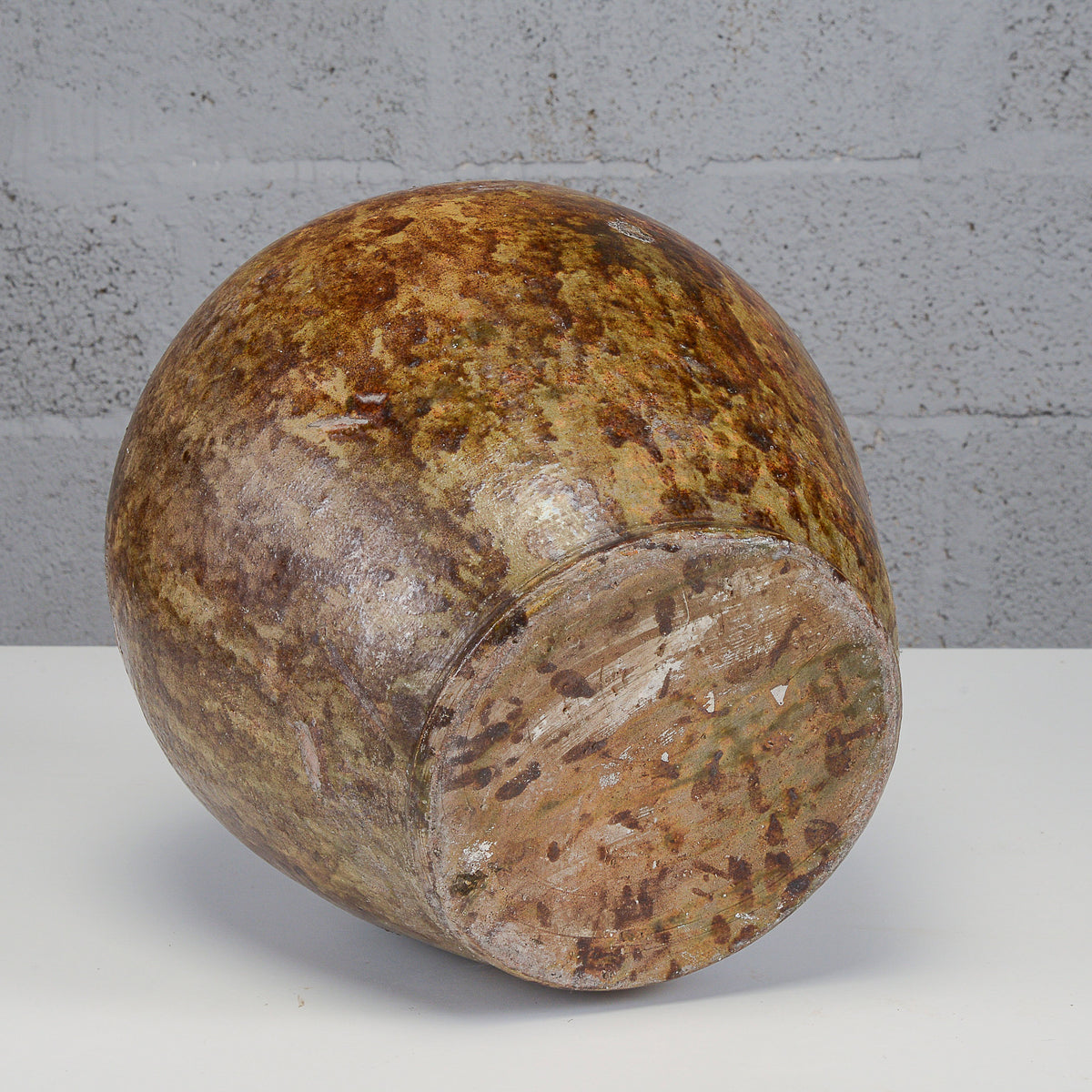 Rustica anfora giara terracotta smaltata Italia inizio XX secolo