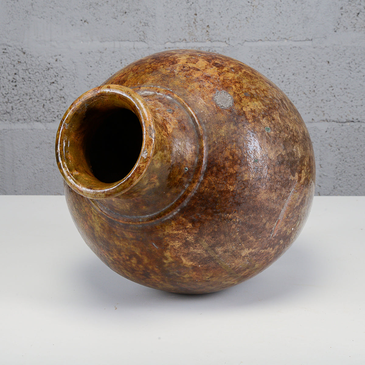 Rustica anfora giara terracotta smaltata Italia inizio XX secolo