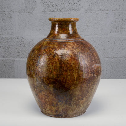 Rustica anfora giara terracotta smaltata Italia inizio XX secolo