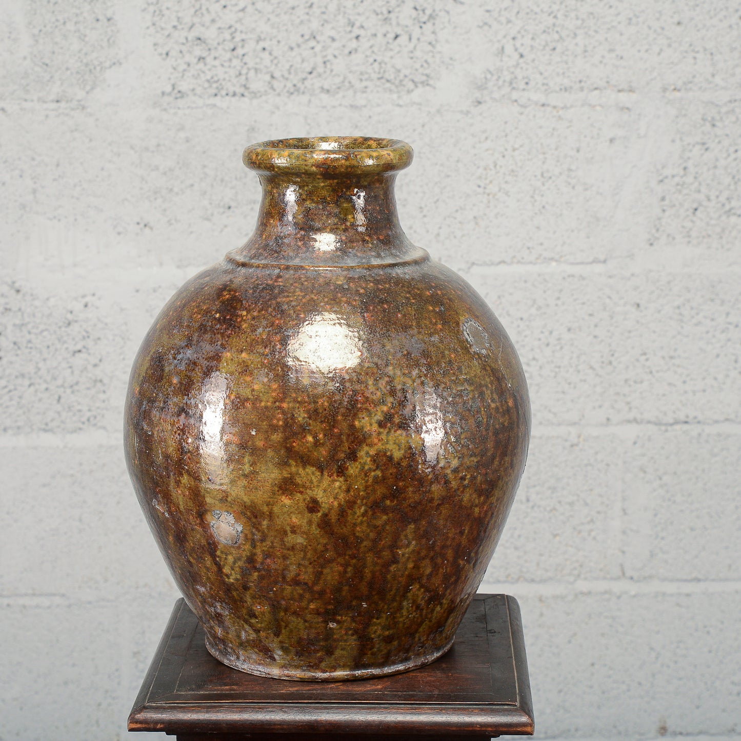Rustica anfora giara terracotta smaltata Italia inizio XX secolo