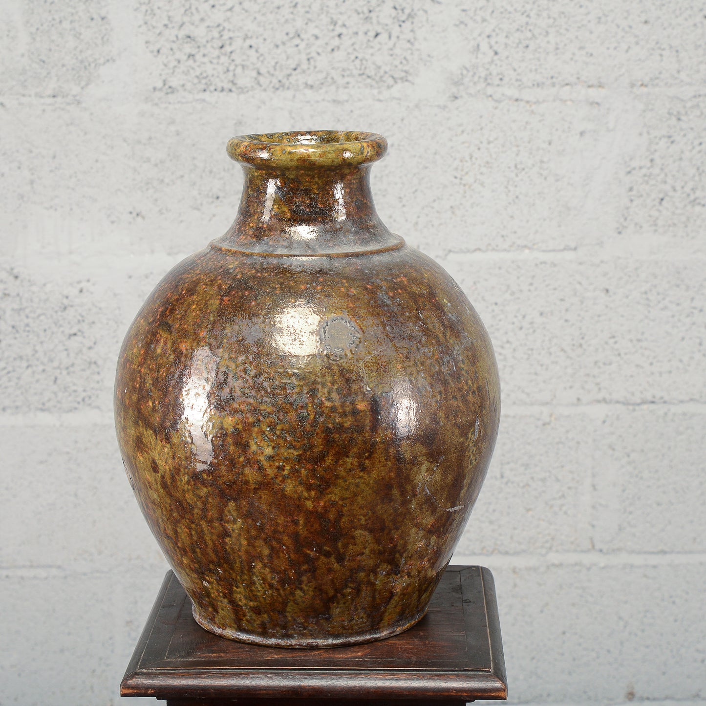 Rustica anfora giara terracotta smaltata Italia inizio XX secolo