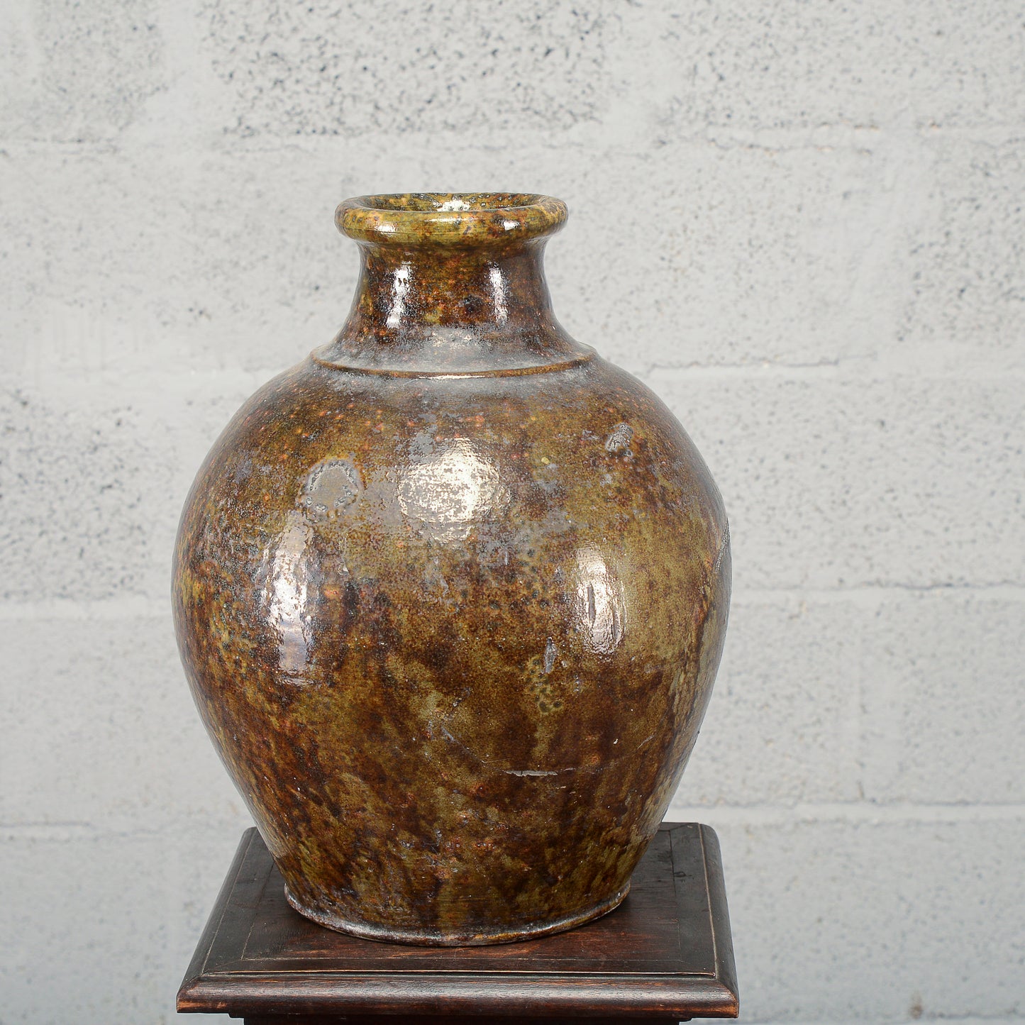 Rustica anfora giara terracotta smaltata Italia inizio XX secolo
