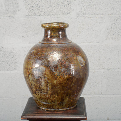 Rustica anfora giara terracotta smaltata Italia inizio XX secolo