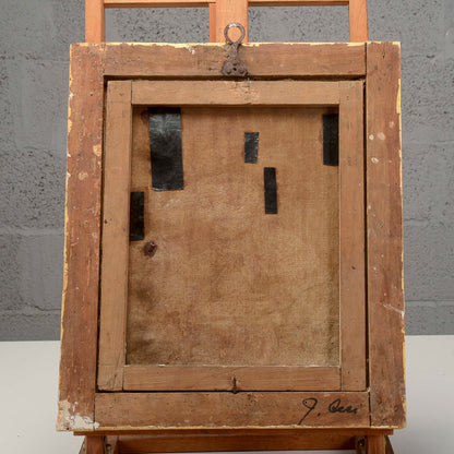 Antico quadro dipinto di Santo olio su tela Italia secolo XVIII