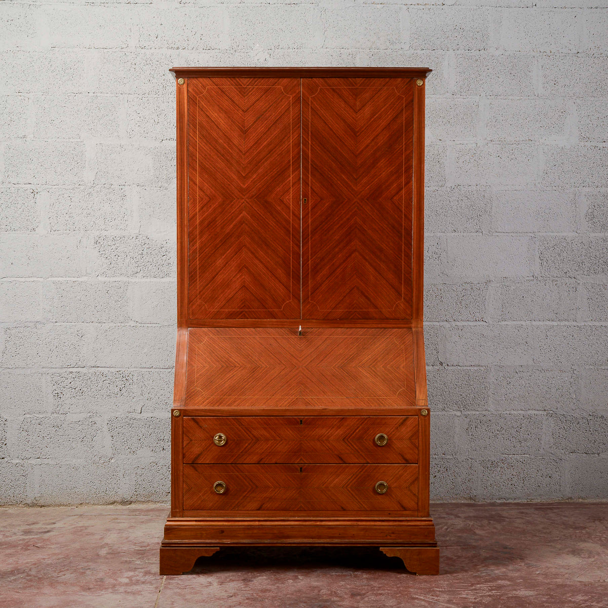 Credenza con ribalta art deco trummeau