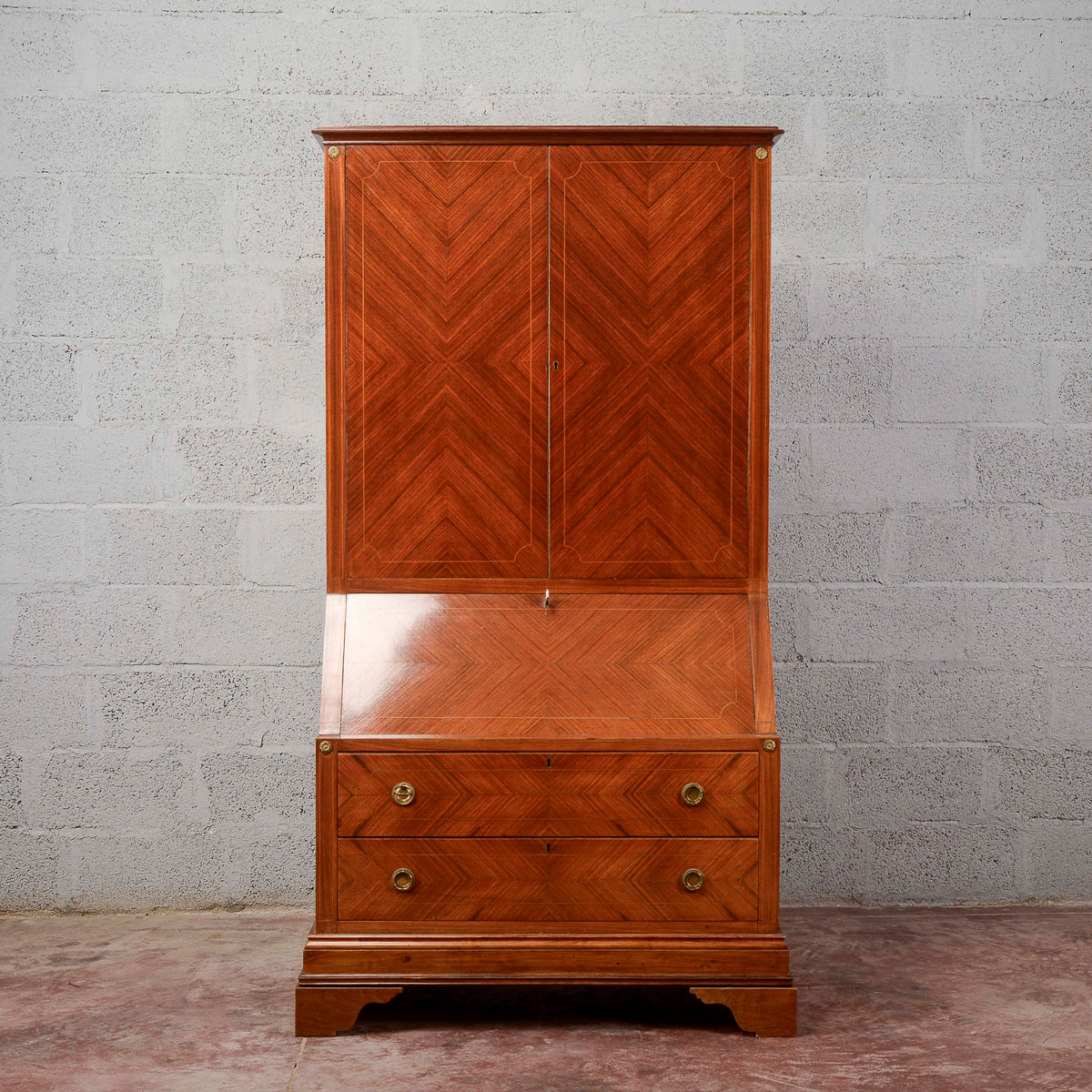 Credenza con ribalta art deco trummeau