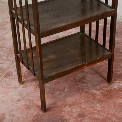 Etagere a giorno tinta scura epoca Liberty