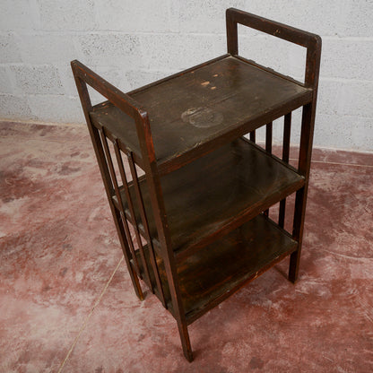 Etagere a giorno tinta scura epoca Liberty