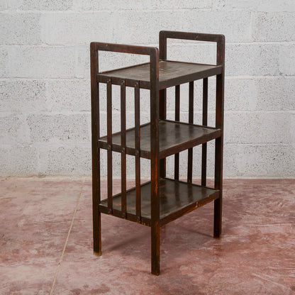 Etagere a giorno tinta scura epoca Liberty