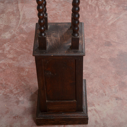 Trespolo portavasi ingresso tornito legno scuro