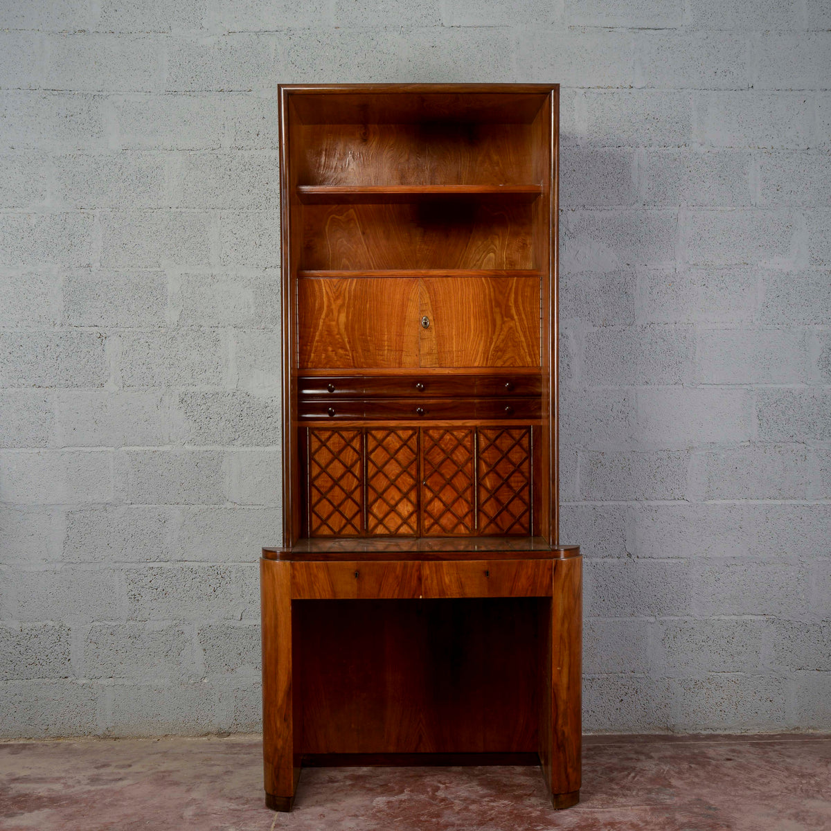 Libreria deco ante e cassetti