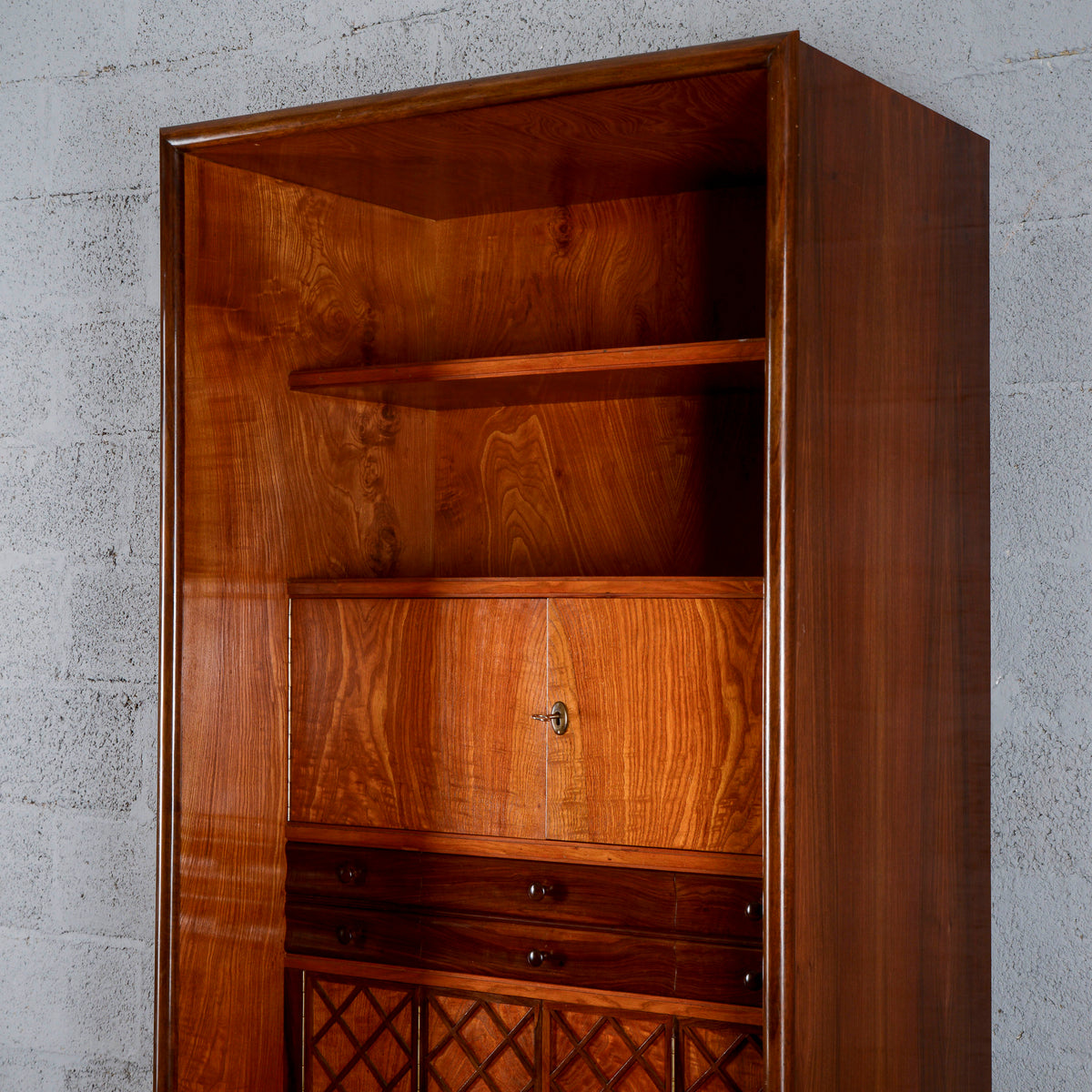 Libreria deco ante e cassetti