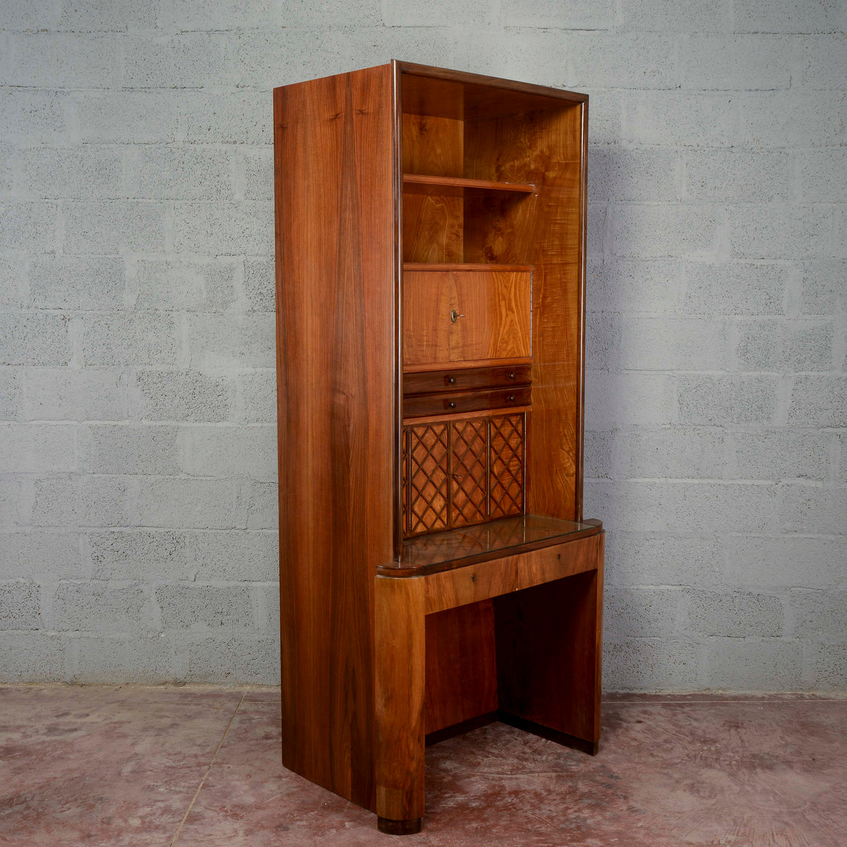 Libreria deco ante e cassetti