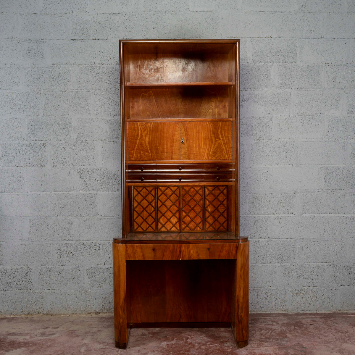 Libreria deco ante e cassetti