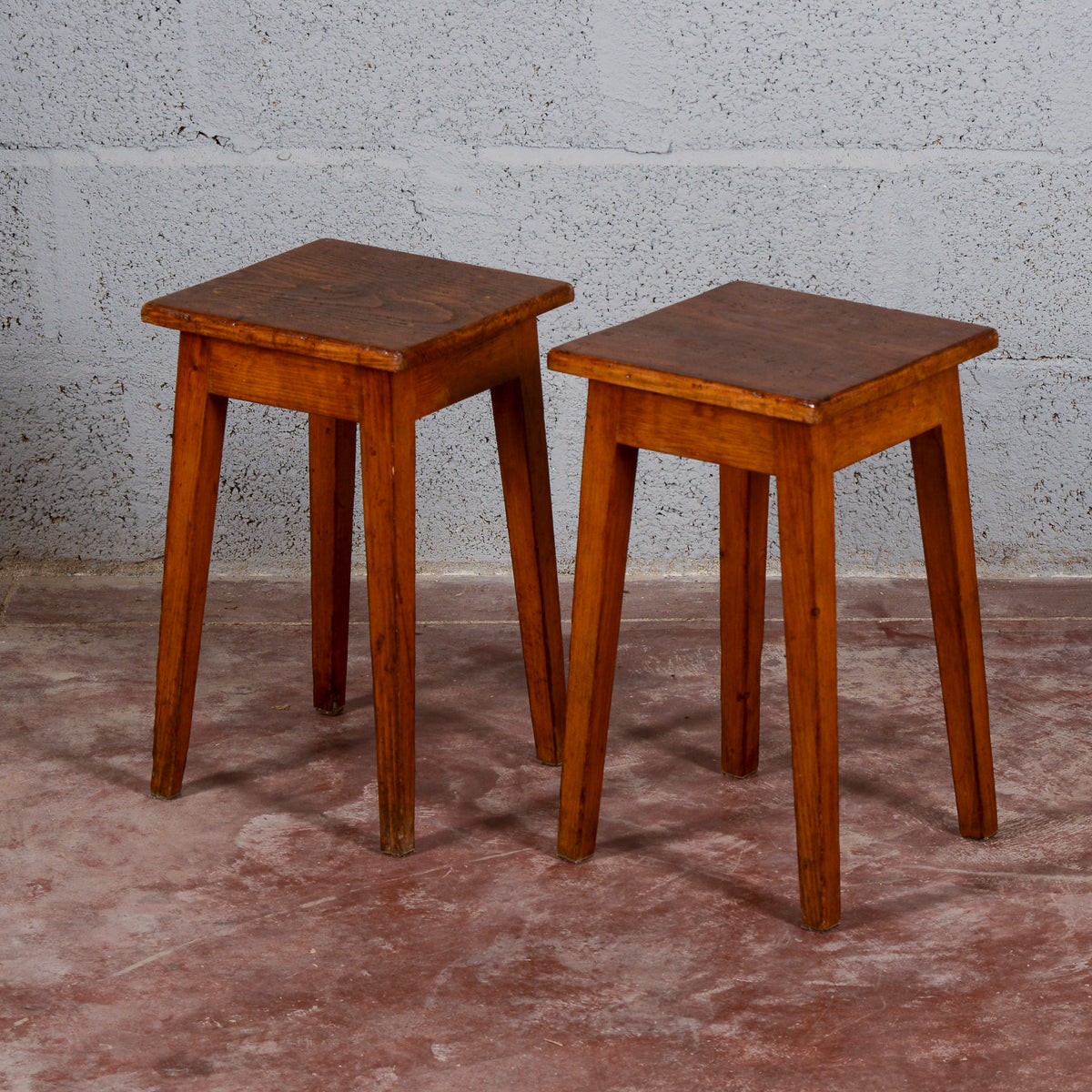 Coppia set sgabelli bassi