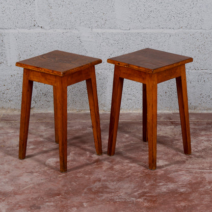 Coppia set sgabelli bassi