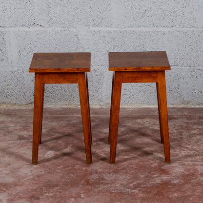 Coppia set sgabelli bassi