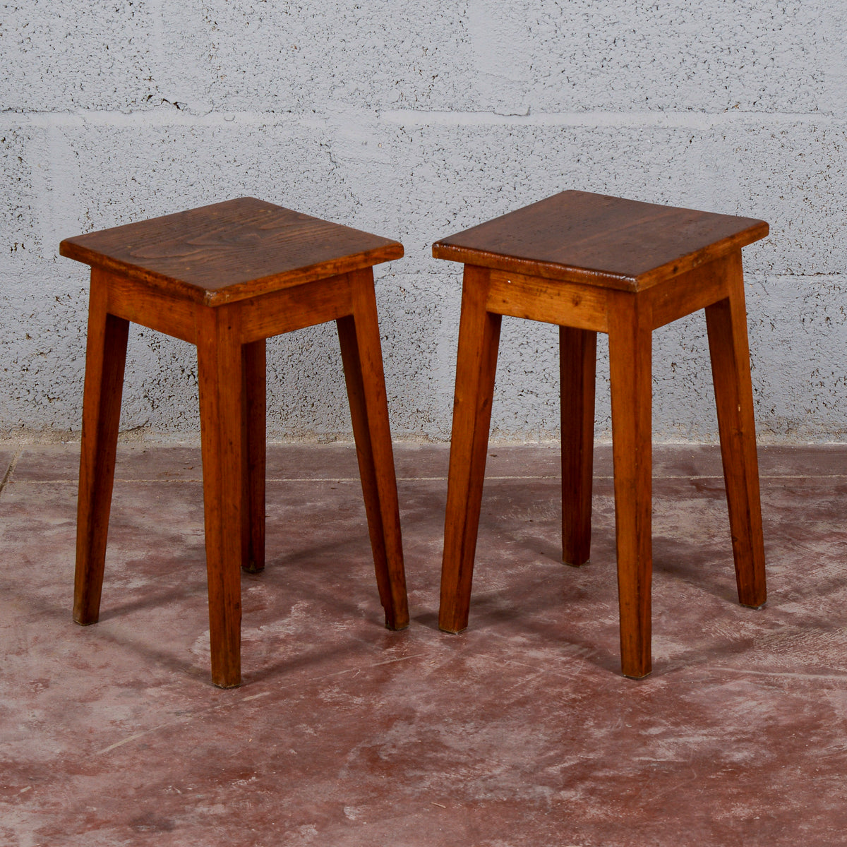 Coppia set sgabelli bassi