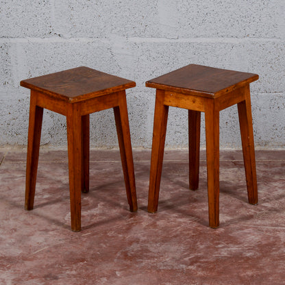 Coppia set sgabelli bassi