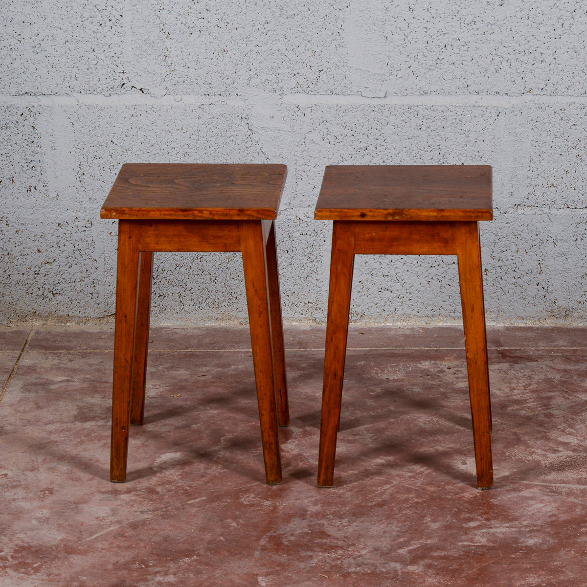 Coppia set sgabelli bassi