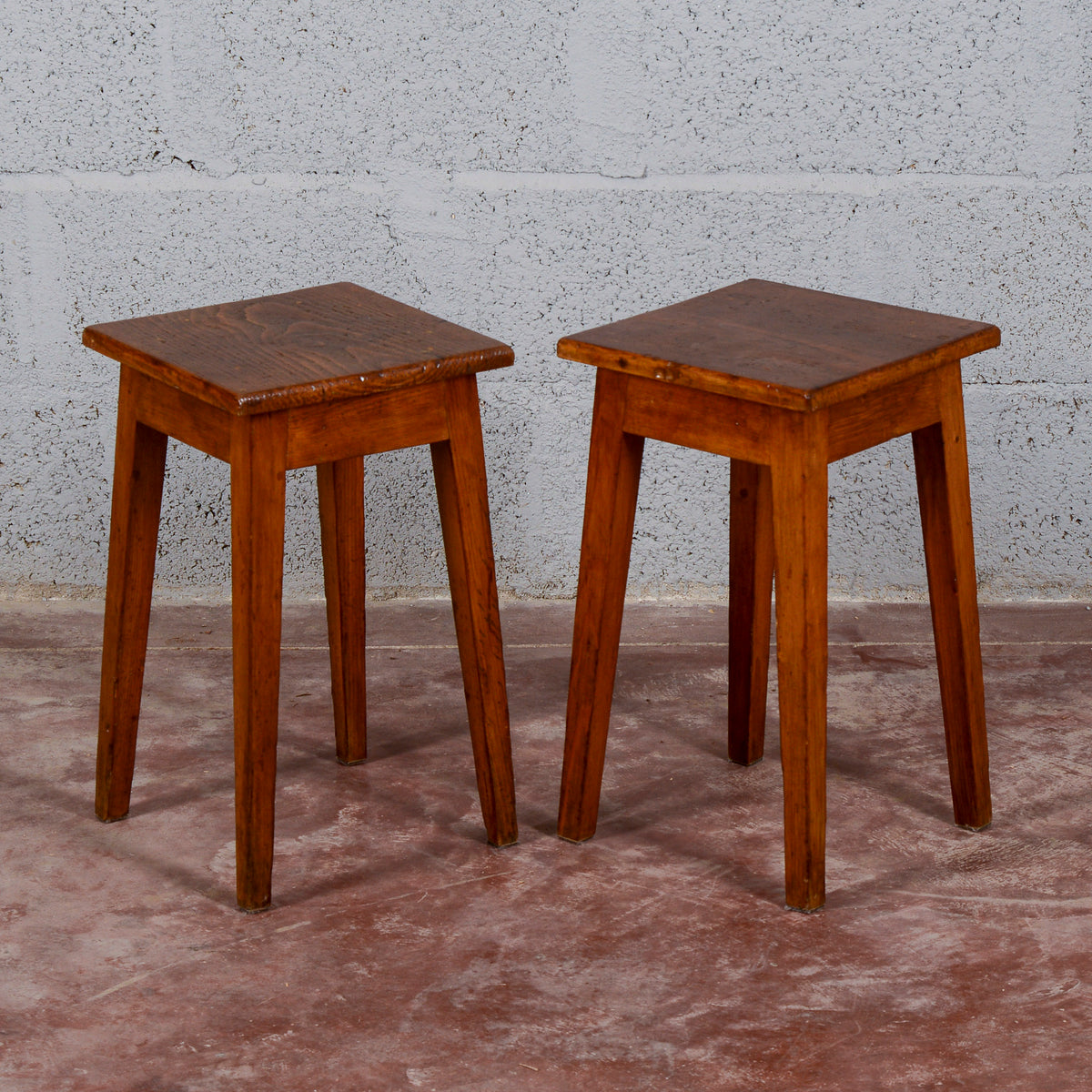 Coppia set sgabelli bassi
