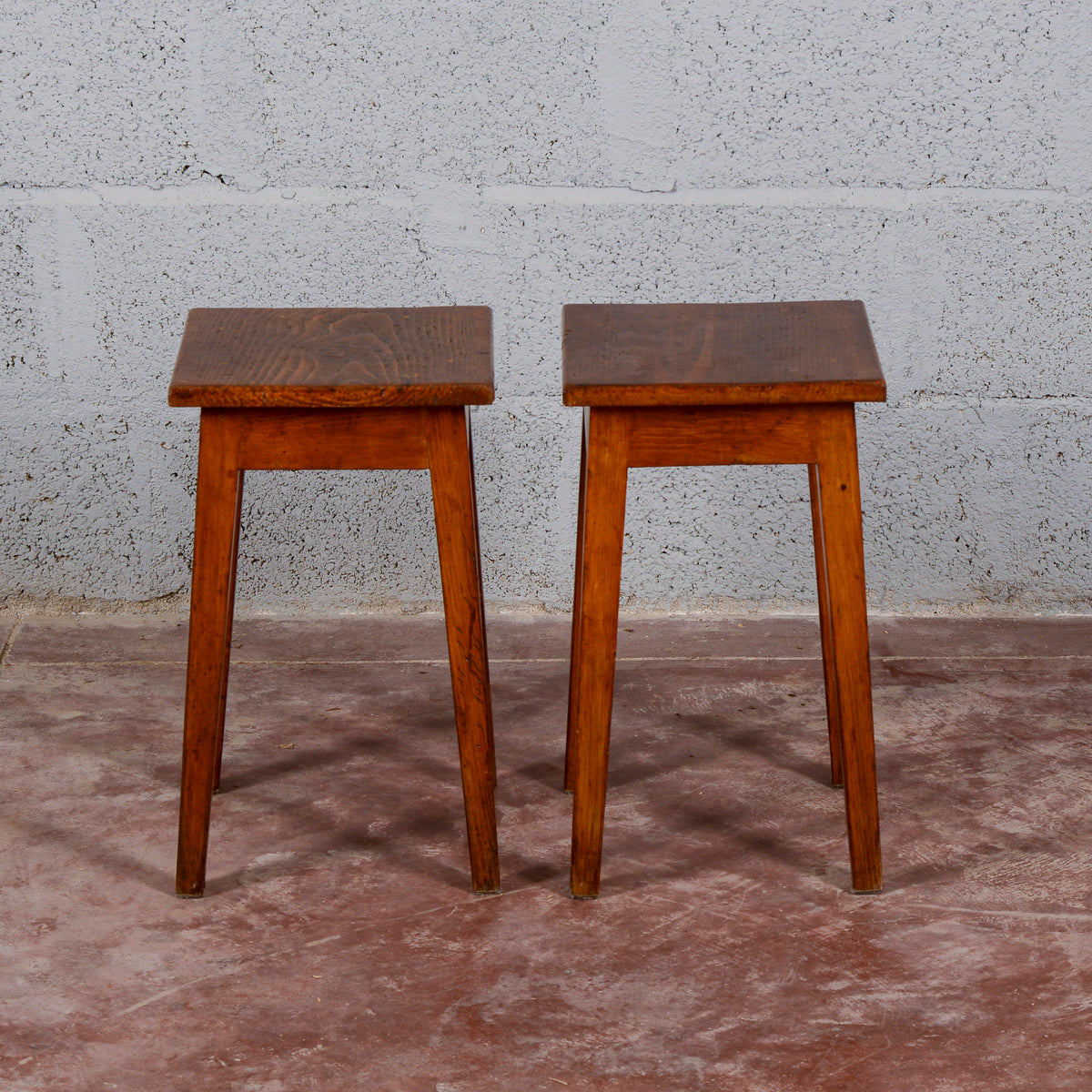 Coppia set sgabelli bassi