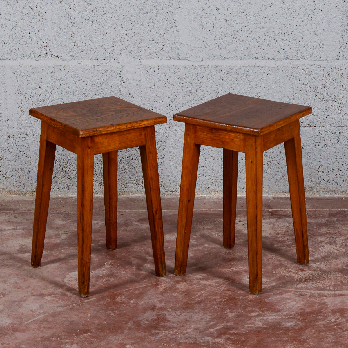 Coppia set sgabelli bassi