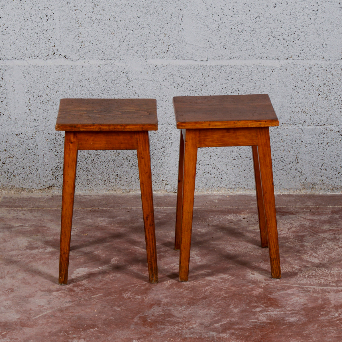 Coppia set sgabelli bassi