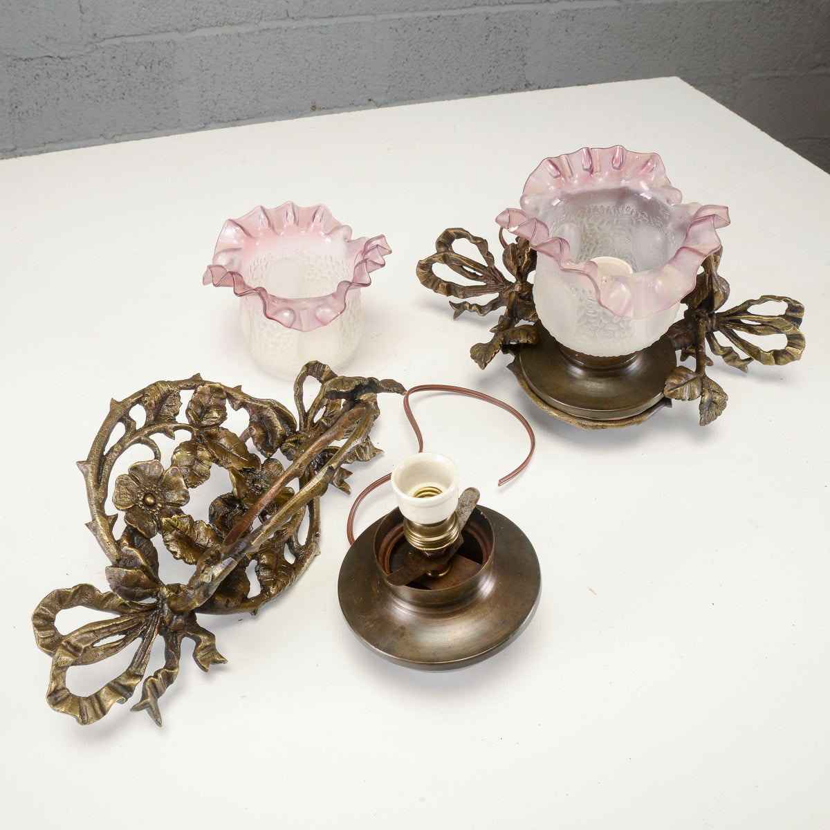 Coppia applique art nouveau