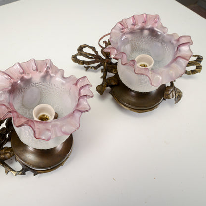 Coppia applique art nouveau