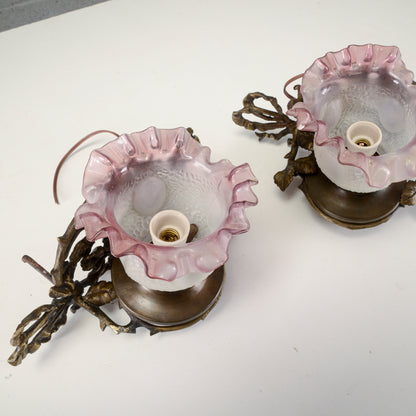 Coppia applique art nouveau
