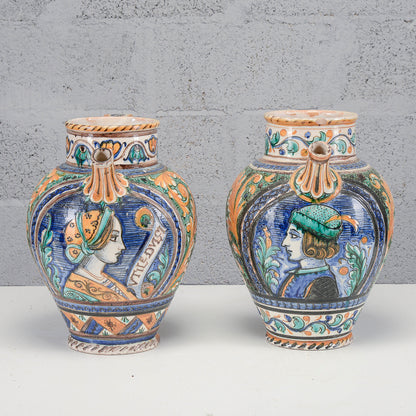 Set coppia vasi deruta meta del 900