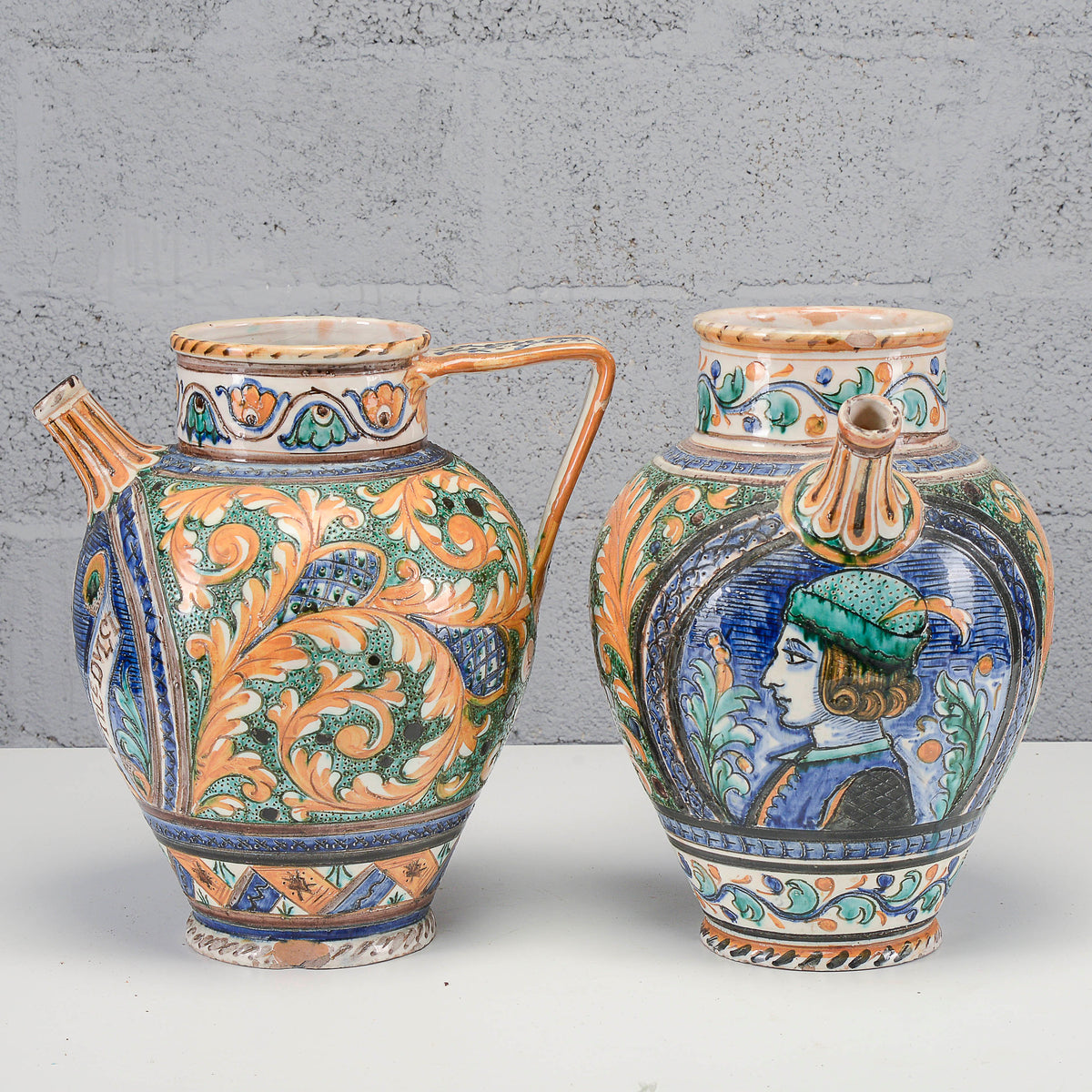 Set coppia vasi deruta meta del 900