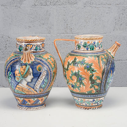 Set coppia vasi deruta meta del 900