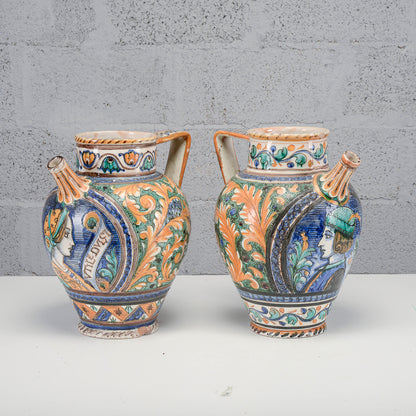 Set coppia vasi deruta meta del 900