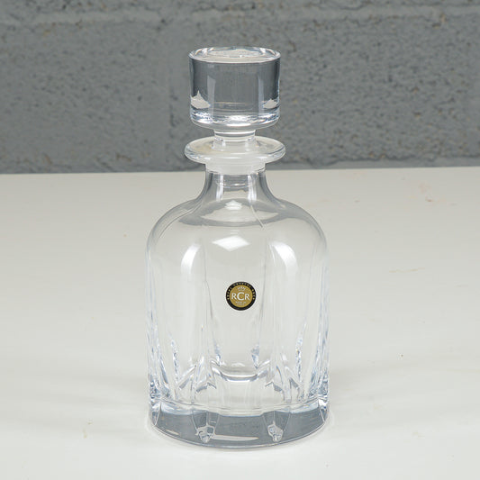 Bottiglia cristallo lavorato da liquore RCR Royal Crystal Rock XX secolo