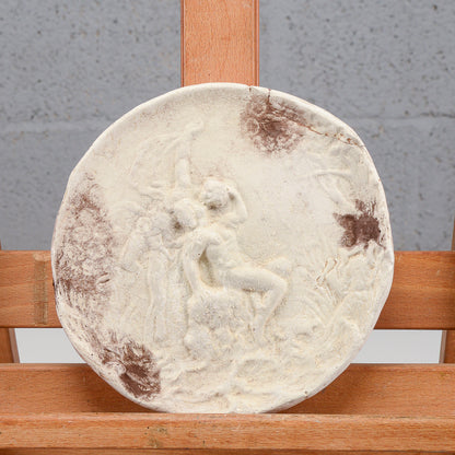 Stampo placca decoro in gesso inizio XX secolo