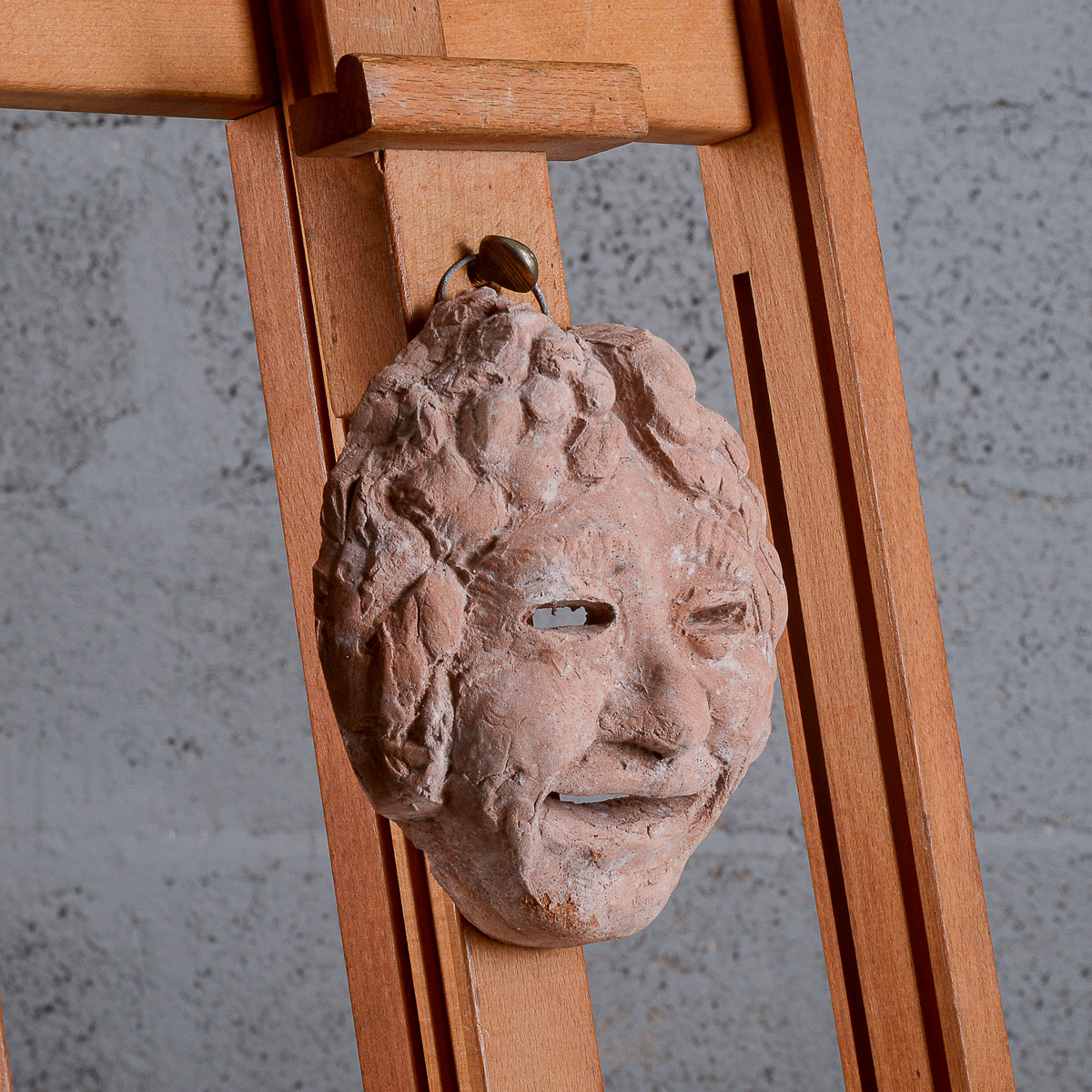 Maschera terracotta produzione artigianale XX secolo