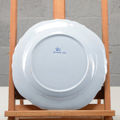 Piatto da appendere decorativo ceramica manifattura Faenza xx secolo