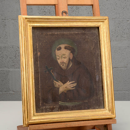 Quadro San Francesco d'Assisi epoca inizio XIX secolo