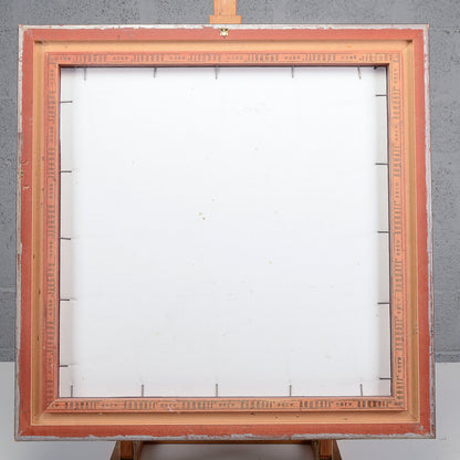Dipinto quadro fanciulla che fila XX secolo