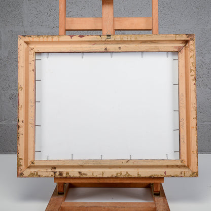 Quadro tecnica mista su carta del borgo Camarda (AQ) E. Raimondi anno 2004