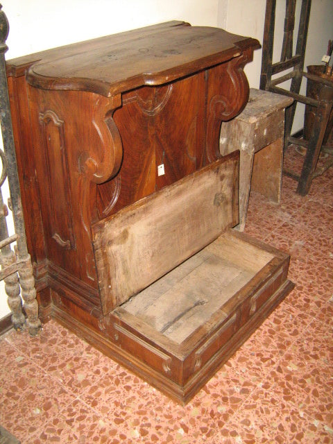 INGINOCCHIATOIO EPOCA LUIGI XIV IN NOCE
