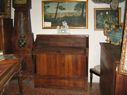 Ribalta credenza con scrittoio placcata in ciliegio epoca Impero