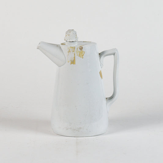 brocca in ceramica doppia con marchio SCR bleu G.Richard 1874 Milano