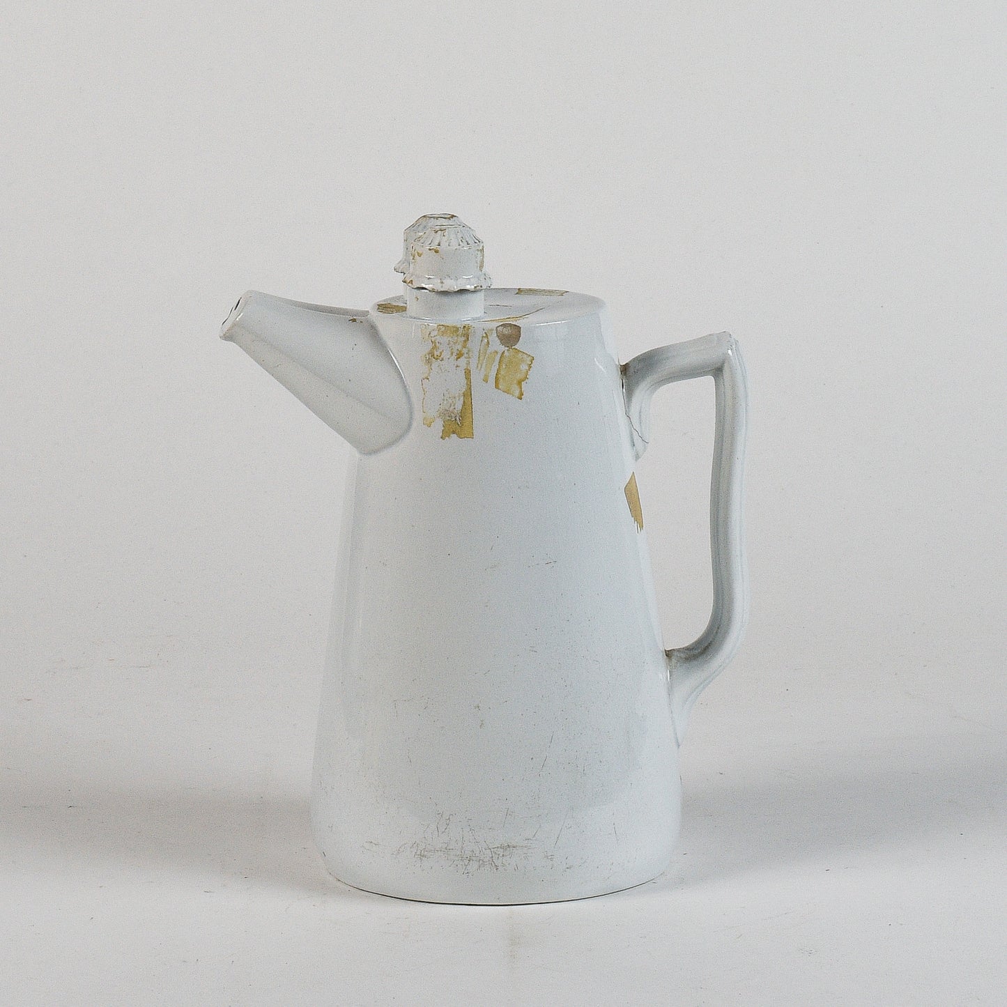 brocca in ceramica doppia con marchio SCR bleu G.Richard 1874 Milano