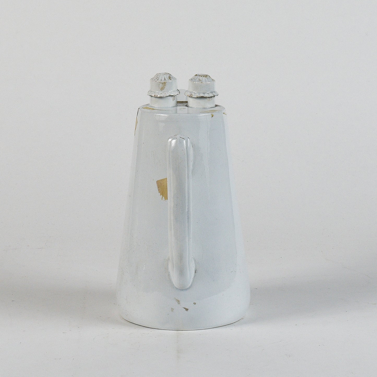 brocca in ceramica doppia con marchio SCR bleu G.Richard 1874 Milano