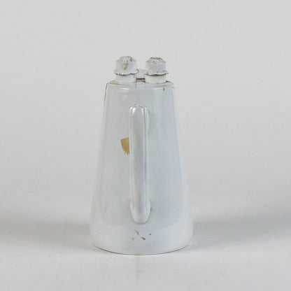 brocca in ceramica doppia con marchio SCR bleu G.Richard 1874 Milano